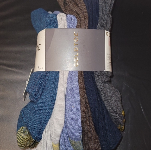 GOLD TOE Women's 6 pack Turn Cuff Multi Color Socks Size 9-11 fits shoe size 6-9 - Picture 3 of 6